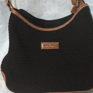 Purse, Frankie & Johnnie , woman's purse,crossbody, Black and tan ,